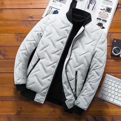 Bomber Jacket For Men Thicken Cotton Padded Quilted Jacket Men Baseball Jacket Warm Coat Street Fashion Coat Plus Size XXXL