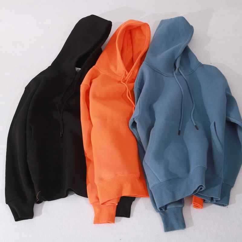 Man Hoodies Soild Color Fleece Warm Hooded Sweatshirt Male Brand Spring Autumn Graphic Plus Hoody Hip Hop Streetwear Tops