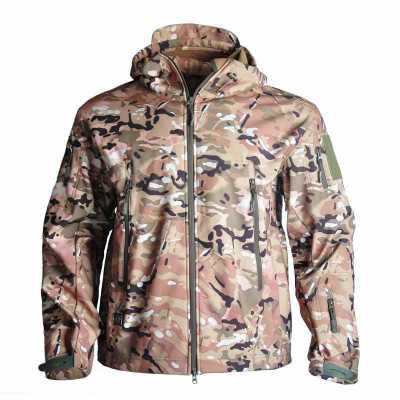 Outdoor Waterproof SoftShell Jacket Men Hunting Windbreaker Hiking Coat Camping Fishing Tactical Jacket Military Clothes