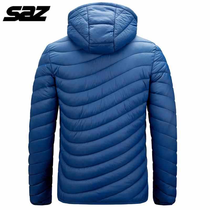 Men 2021 Winter Brand New Casual Warm Thick Waterproof Jacket Men Autumn Outwear Windproof Hat Parkas Jacket