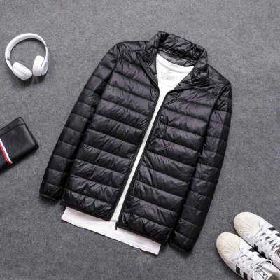 Plus Size 7XL Men Puffer Jacket Autumn Winter Ultra Lightweight Packable Down Jacket Water and Wind Resistant Breathable Coat