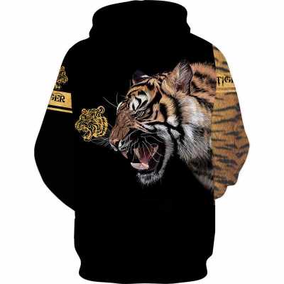 Animal Tiger 3D Printed Fashion Mens Hoodie Harajuku Streetwear Pullover Autumn Winter Unisex Casual Hooded Oversized Sweatshirt